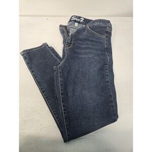Seven7 Jeans  Women's sz 12  Skinny Mid Rise Stretch Blue